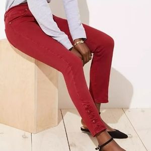 Modern Button Cuff Skinny Jeans
